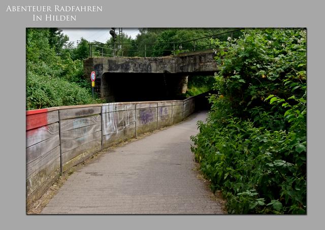 Abenteuer Radfahren ( in Hilden, ein ausgewähltes Beispiel)
Da gehts lang ...