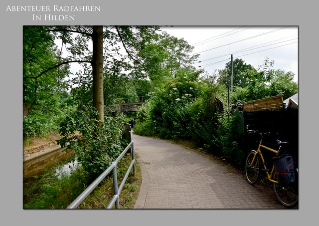 Abenteuer Radfahren ( in Hilden, ein ausgewähltes Beispiel)
Finde die Unterführung ...