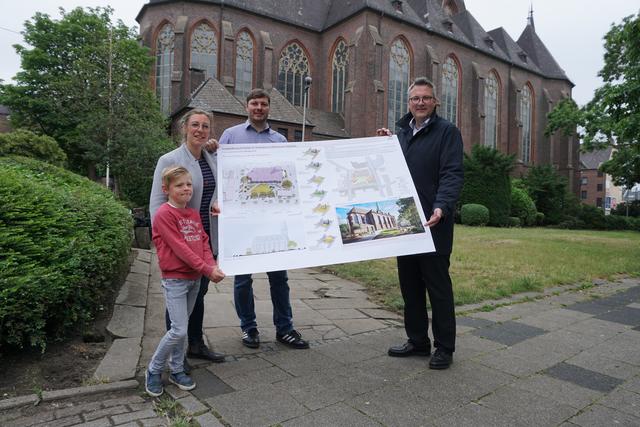 Foto: Bildrechte Rendering: AE7 GmbH; Bildrechte Foto: Stadtteilbüro Osterfeld