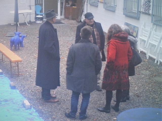 Treffen im Kulturort Villa Schmitz-Scholl : v.l. Ivo Franz, Manfred Dahmen, Margarete Wietelmann, Monika Griefahn und Coln Sroka | Foto: Mülheimer Kunstverein und Kunstförderverein Rhein-Ruhr (KKRR Ruhrstr. 3)