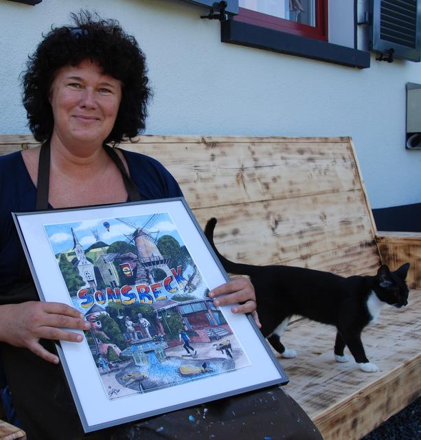 Auf der Collage von Sonsbeck fehlen natürlich nicht der Schweinebrunnen, das Kastell oder die Gommansche Mühle. Wer möchte, kann dieses speziell angefertigte Bild gerne bestellten