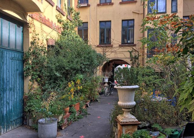 Der Innenhof des Schumannhauses.