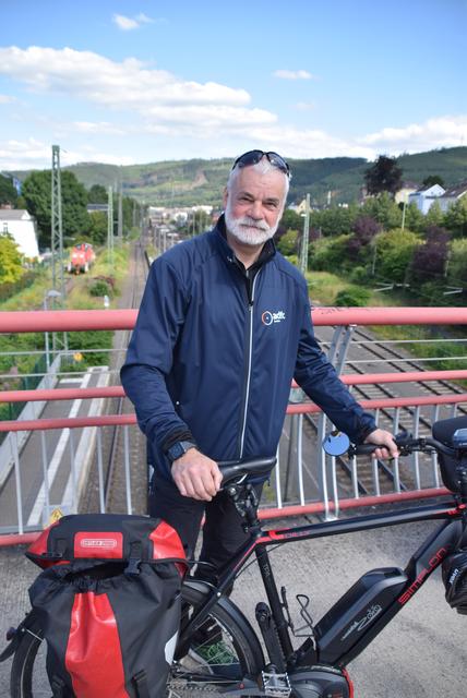Bernhard Schomm (ADFC) sieht ein großes Potential in dem Radweg.
