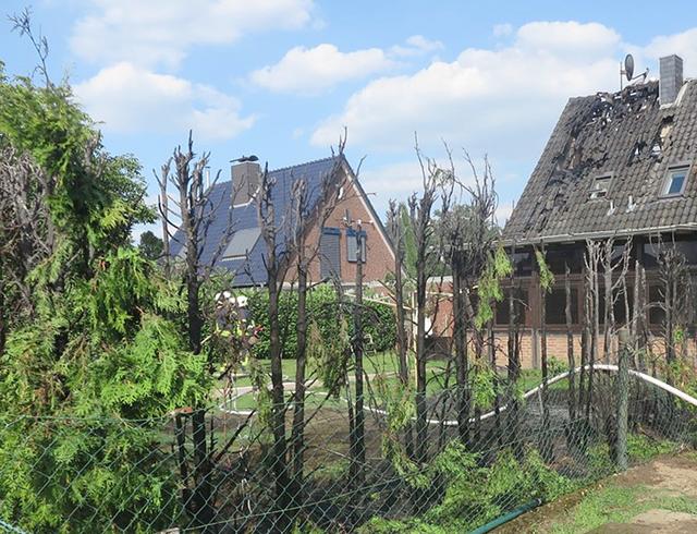Das betroffene Haus ist aktuell unbewohnbar.