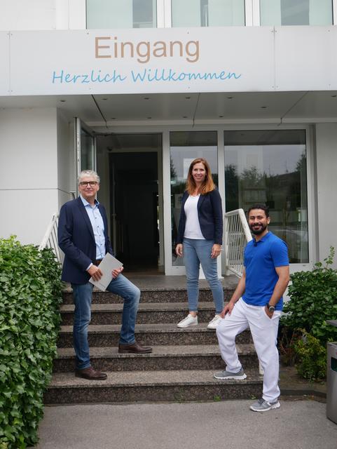 (v.l.) Peter Jörgens, Alexandra Germann und Mostafa Mohamed.