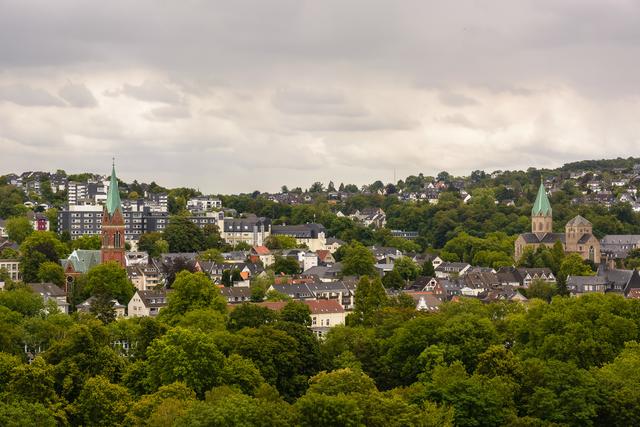 Blick vom Aussichtspunkt auf Essen-Werden