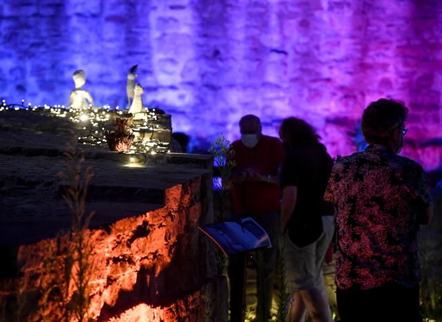 Kunstprojekte der Art Obscura waren innerhalb der Ringmauer zu sehen.