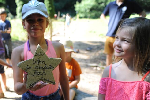 "Das war so lecker!" Die Kinder überreichten zum Schluss des Camps einen Stern an den besten Koch.