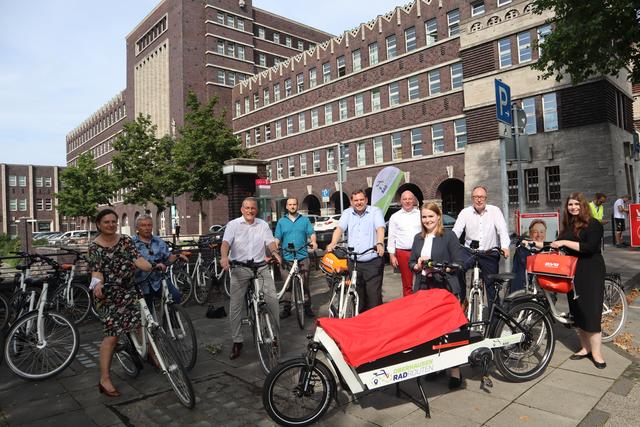 Vorstellung der neuen RadroutenApp. Foto: Stadt Oberhausen