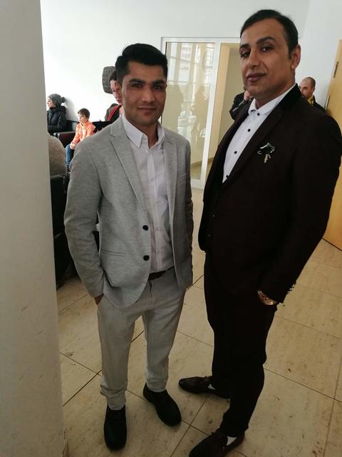 Nehmat Heydari und Reza Alifard im Rathaus bei der Verleihung des Integrationspreises | Foto: Andreas Rau