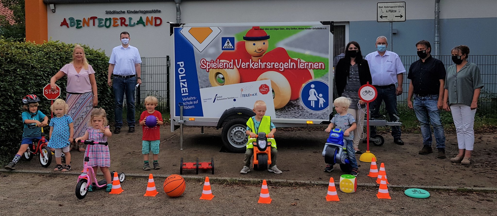 Spende an die Stadt Dorsten: Kindergärten können Verkehrserziehungs