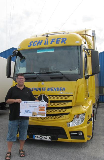Danke, für die Unterstützung SCHÄFER Transporte Menden!