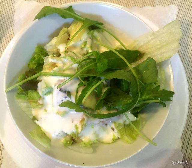 Der Salat war erfrischend!
*
