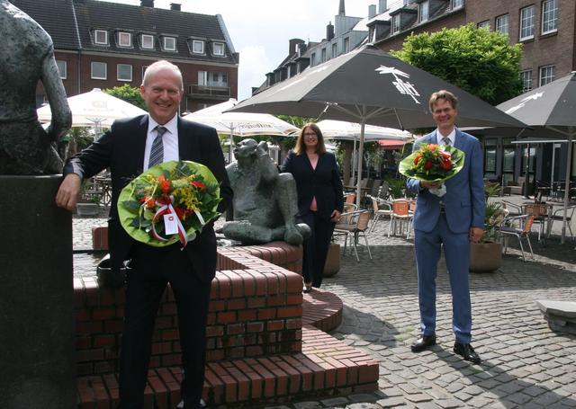 Johannes Opgen-Rhein, Bürgermeisterin Ulrike Westkamp und Wendelin Knuf