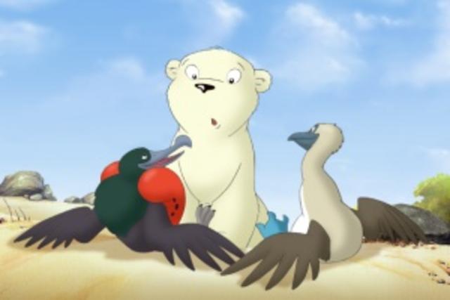 Pinguin Caruso hat es nicht leicht am Nordpol. Als einziger seiner Art, schließlich leben Pinguine ja für gewöhnlich am Südpol, fühlt er sich schrecklich einsam, denn er wünscht sich nichts sehnlicher als eine nettes Pinguin-Mädchen. So übt er tagein, tagaus an Schneefiguren, wie man die Frau seiner Träume am besten anspricht. Doch mit seinem ständigen Geträller ist der watschelnde Frackträger dem bösen Eisbär Kalle schon lange ein Dorn im Auge... Szene aus "Lars der kleine Eisbär 2".