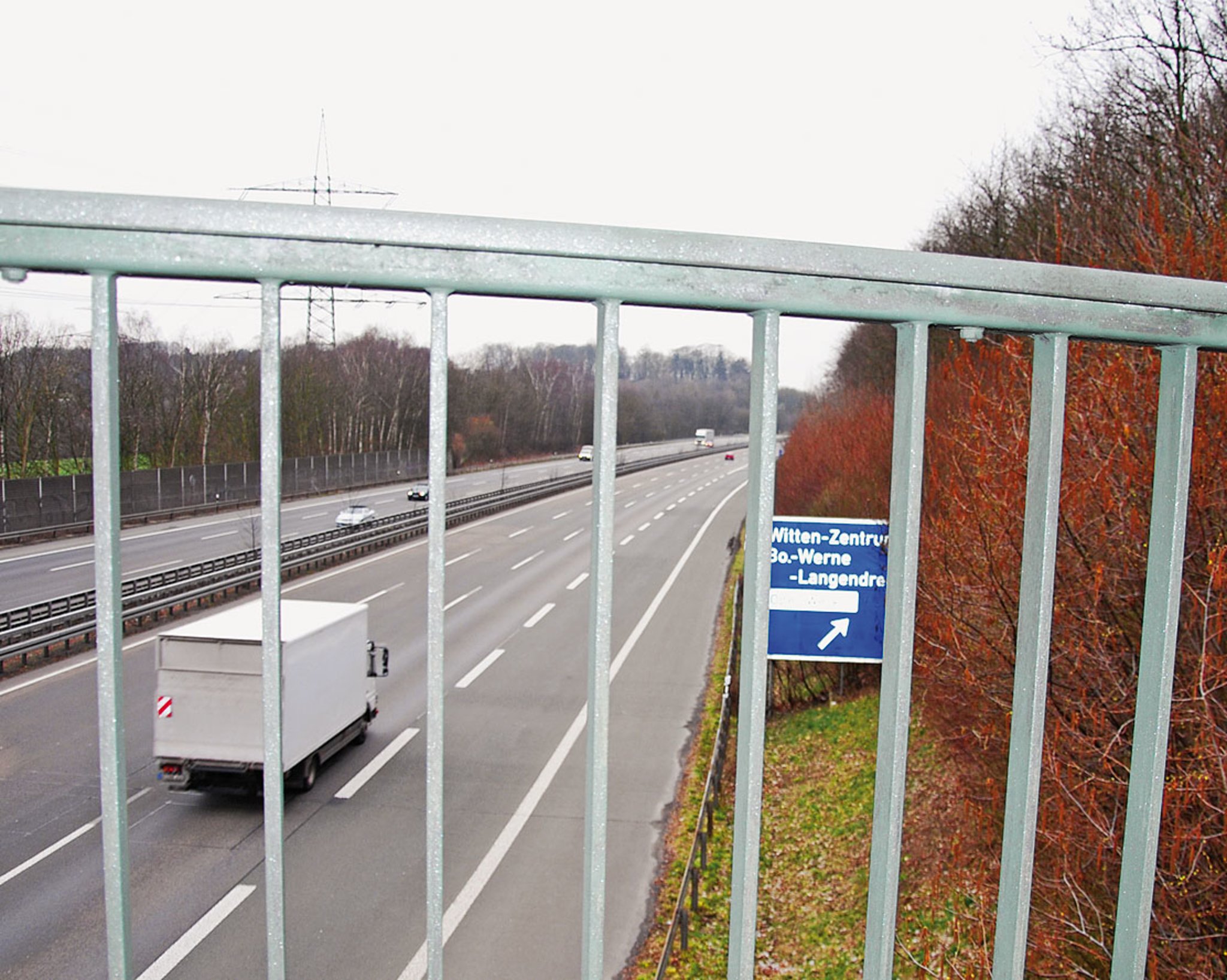 Ausfahrtssperrung in Witten-Zentrum Richtung Bochum: Sperrung an der A44 - Witten