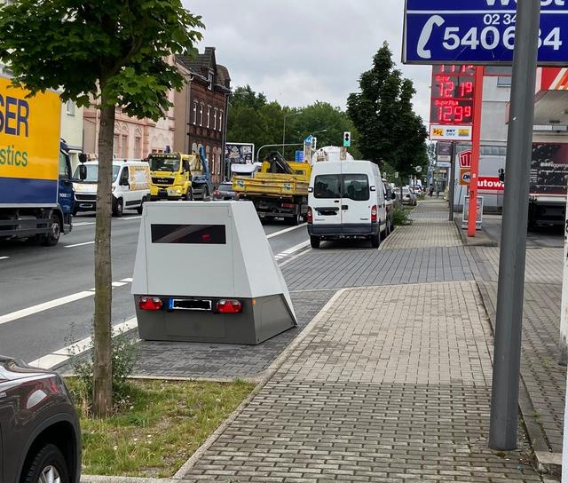 mobiler Blitzer an der Herner Straße