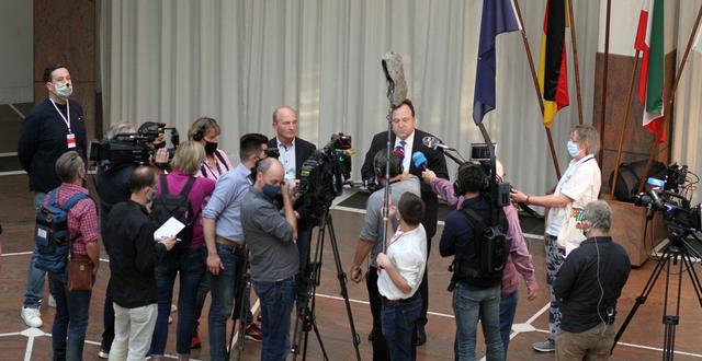 Wahlleiter Norbert Dahmen zeigte sich sehr zufrieden mit der Wahl in Dortmund.