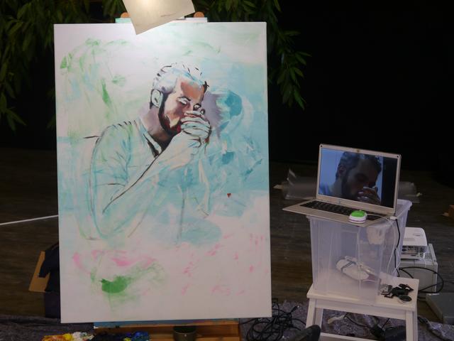 "Work in progress" von Konrad Magin. | Foto: Galerie