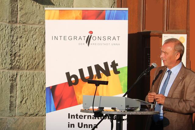 Foto © Jürgen Thoms: Interkulturelle Woche Unna 2020 „Gebet der Religionen“ - Bürgermeister Werner Kolter