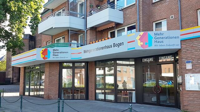 Das Mehrgenerationenhaus "Bogen" in der Weseler Innenstadt.
