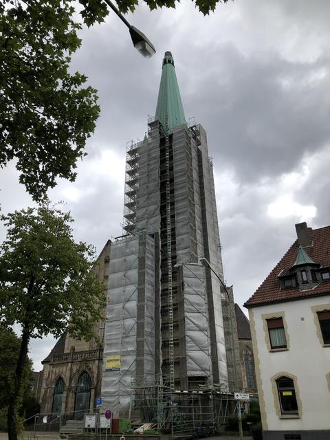 St. Hubertus das Gerüst wächst 10/2020 | Foto: Umbehaue