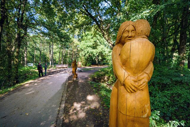 Die neue Waldpromenade in der Haard zwischen Marl und Oer-Erkenschwick. Foto: RVR/Wiciok