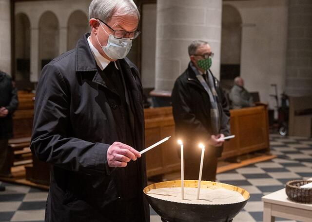 Stadtdechant Jürgen Schmidt vertrat das Katholische Stadtdekanat Essen. | Foto: Kirchenkreis Essen/Achim Pohl