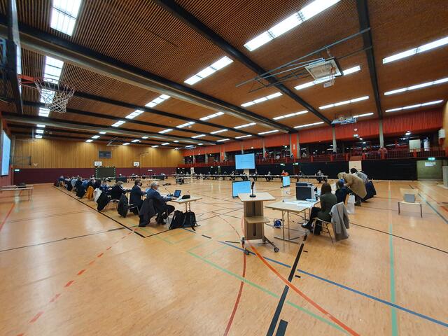 Die Sitzung des Rates fand in der Glückaufhalle statt.