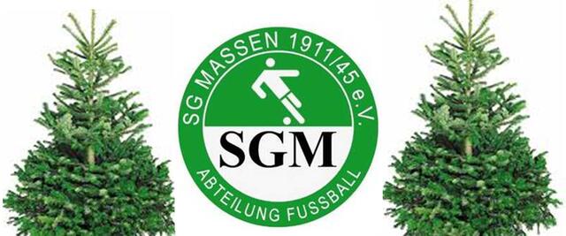 Fotomontage © Jürgen Thoms - Weihnachtsbaumverkauf der Fußballer