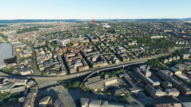 Nanu, hier fehlt was. Das Hochhaus der Agentur für Arbeit ist irgendwie verschwunden. Altenhagen erkennt man dafür ganz gut.