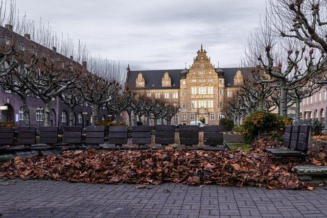 Friedensplatz mit Blick auf das Amtsgericht