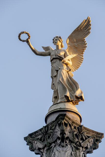 Der Engel auf der Siegessäule auf dem Altmarkt