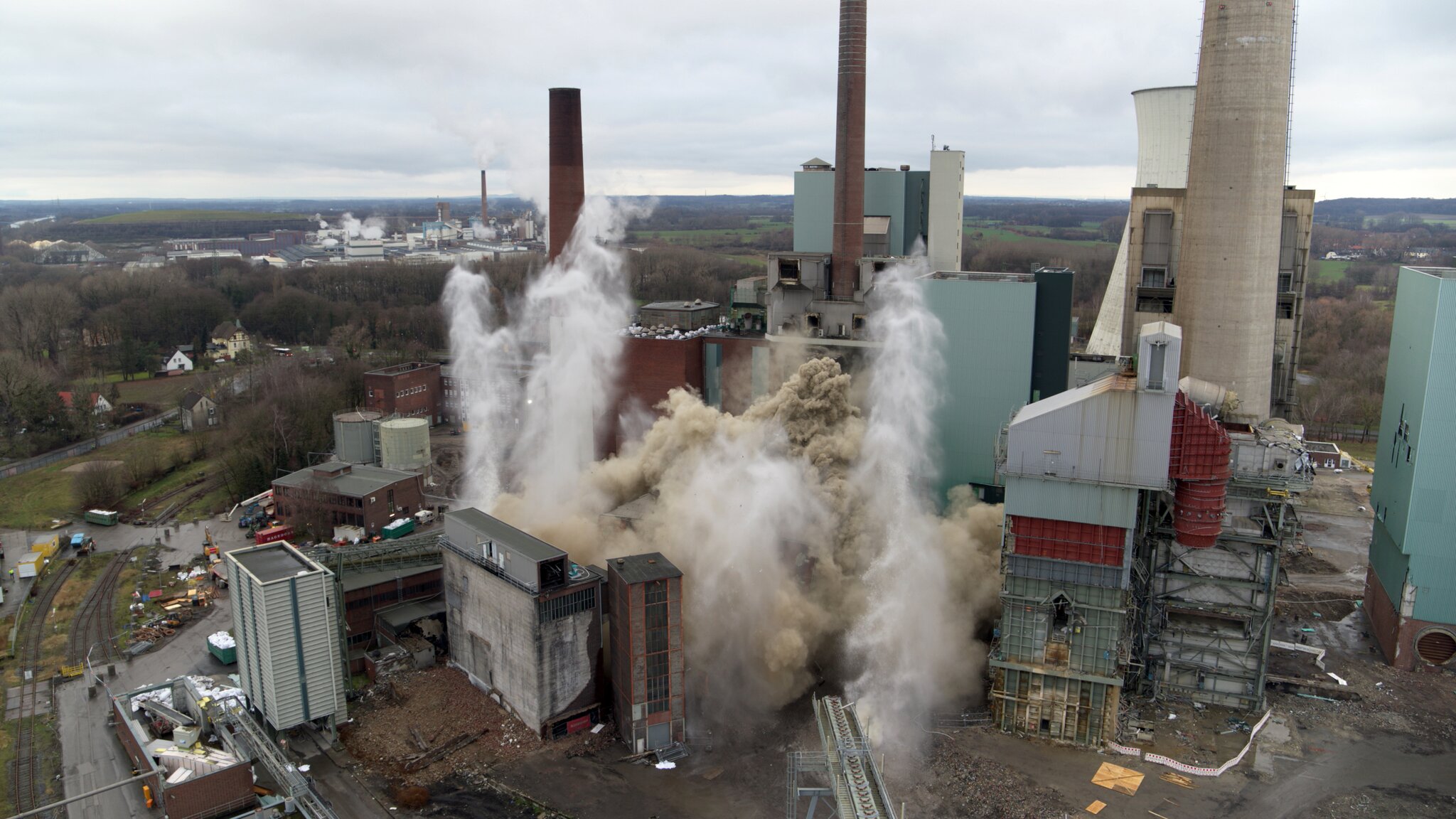 Elektrofilter fallen am Kraftwerk Lünen