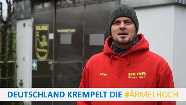 Mike Dekomin (Rettungsschwimmer): "Ich lasse mich impfen, weil ich es wichtig finde und auch jeder andere so jemanden anderes retten kann."