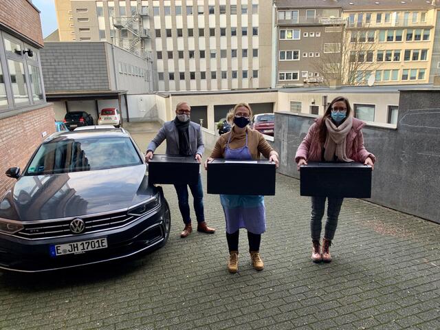 Auch die Suppenküche des Caritasverbands im Diakoniezentrum Mitte wurde von Thomas Wittke und der Jugendberufshilfe mit Essen beliefert.