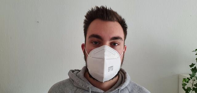 Bei Bartträgern sitzt auch die FFP2-Maske nicht so dicht wie gewünscht.    Foto: Jörg Vorholt