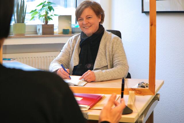 Willkommen im Team: Maren Ottlinger hat Spaß an der Arbeit mit den Alleinerziehenden.
