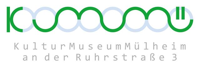 Museumslogo KuMuMü mit dem stilisierten grünen Ruhrtal und der Ruhr