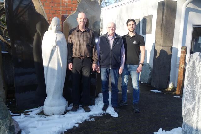 Eine starke Einheit sind die Familienmitglieder Kalenborn, mit Kunst, Können, Kreativität - Axel, Eugen, Yanick v. li.