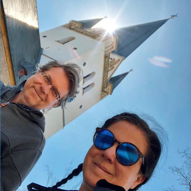 Holger Stanko und Xenia Kehnen zeigen die schönen Seiten der Hönnestadt. | Foto: Xenia Kehnen