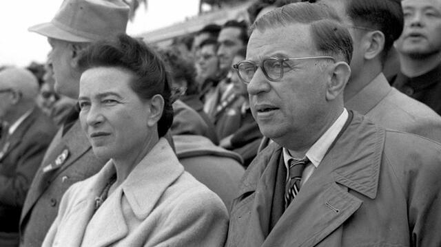 Jean Paul Sartre und Simon De Beauvoir