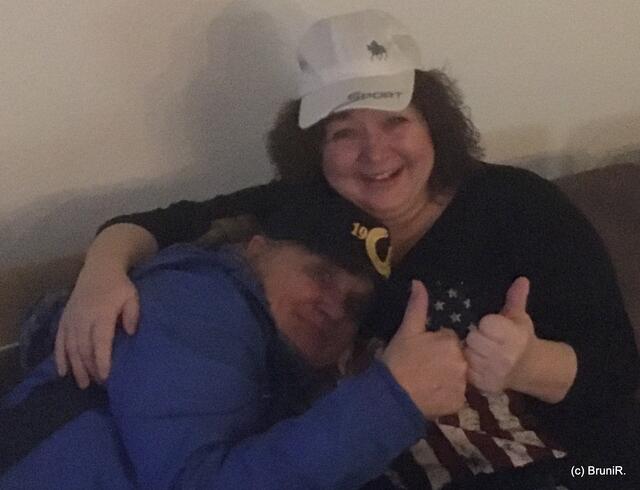 Eine von zwei Freundinnen, die ich in diesem
Jahr schon in den Arm genommen habe!