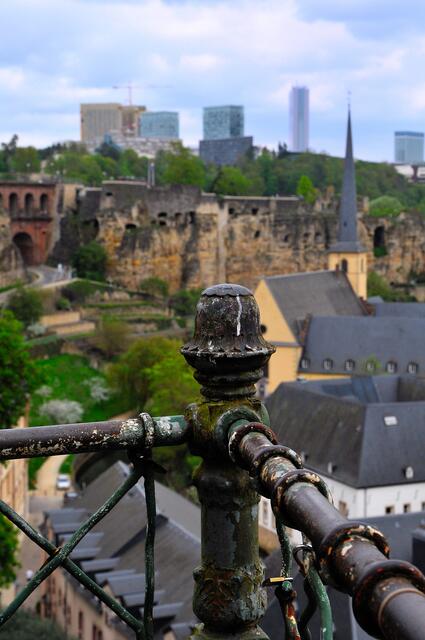 Luxembourg Stadt - Auf der Corniche, der schönste Balkon Europas