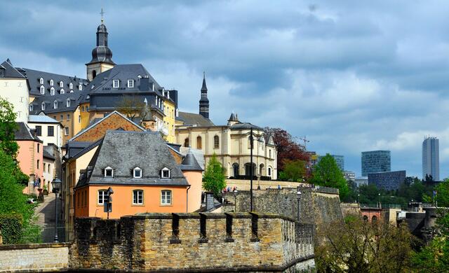 Luxembourg Stadt - Auf der Corniche, der schönste Balkon Europas