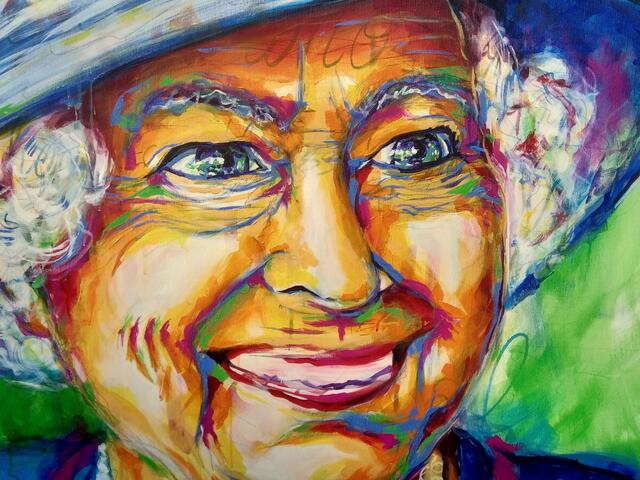 alte betagte konservative LADY... die Königin von England! QUEEN ELISABETH ist mit Sicherheit auch eine starke Frau!