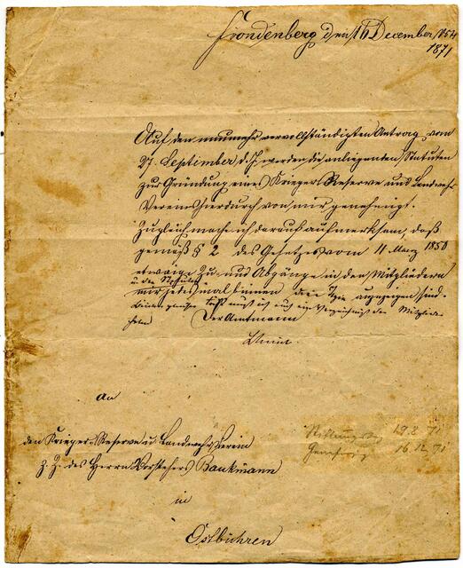 Genehmigung zur Vereinsgründung. | Foto: Petra Dahlmann