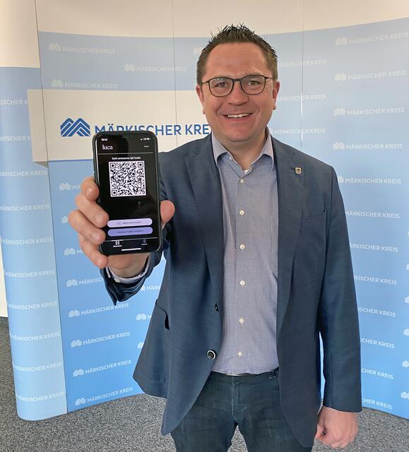 „Die digitale Kontaktnachverfolgung muss auch im Märkischen Kreis zum Einsatz kommen", sagt Landrat Marco Voge. Foto: Alexander Bange / Märkischer Kreis