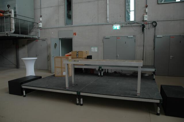 Diese Bühne möchte eingeweiht werden. Wann es soweit sein wird, ist noch nicht abzusehen. | Foto: Nicole Martin