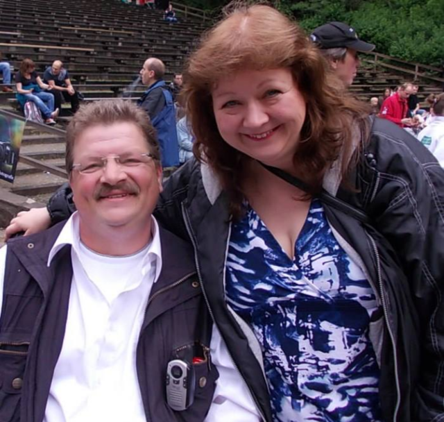 Mit Bernd Nierhaus (Rolli Rockers Sprösslinge)
auf der Freilichtbühne in Mülheim